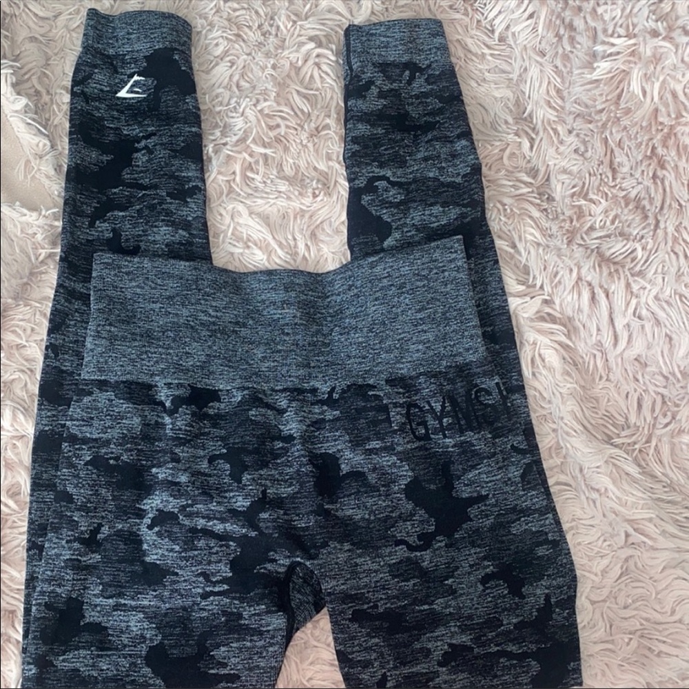 Black camo seamless gymshark leggings